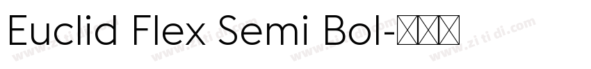 Euclid Flex Semi Bol字体转换